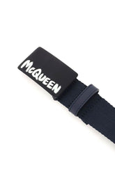 'MCQUEEN GRAFFITI' FABRIC BELT